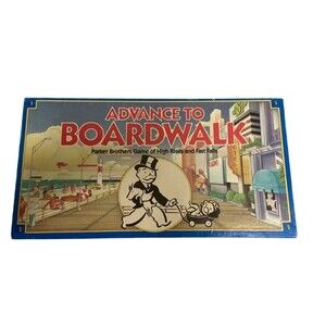 Advance to Board walk Parker Bros Game of High Rises and Fast Fall Board Game